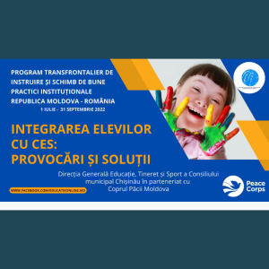 Programul de instruire și schimb de bune practici „Integrarea copiilor cu CES – provocări și soluții”