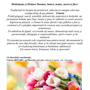 Felicitare 8 Martie!
