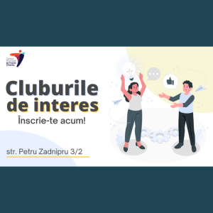 Lansăm înscrierile la ℂ𝕃𝕌𝔹𝕌ℝ𝕀𝕃𝔼 𝔻𝔼 𝕀ℕ𝕋𝔼ℝ𝔼𝕊!